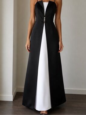 Black And Black And White Tuxedo Dress for Sale up to 90% Off: Poshmark